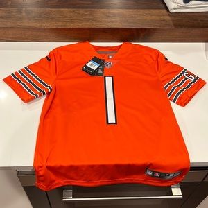 Men’s Chicago Bears Justin Fields Nike Orange Limited Jersey